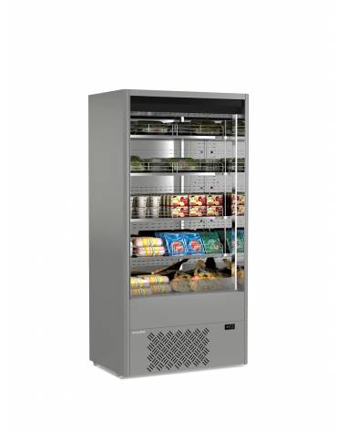 Espositore murale INOX refrigerato da cm. 68,5-PER CARNE