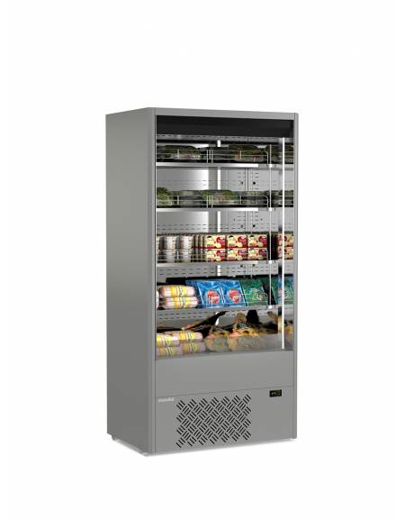 Espositore murale INOX refrigerato da cm. 68,5-PER CARNE