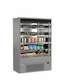 Espositore murale INOX refrigerato da cm. 98,5-PER CARNE