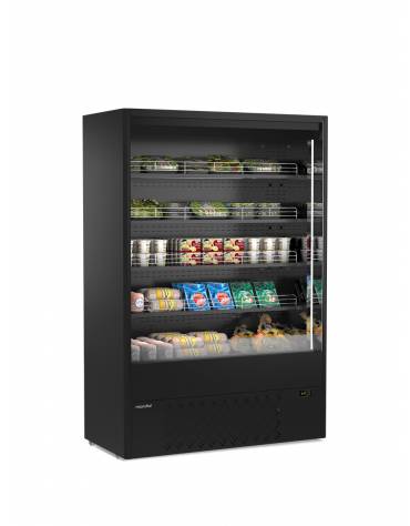 Espositore murale INOX refrigerato da cm. 133,5-PER CARNE
