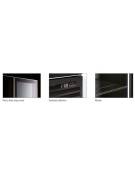 Vetrina bibite verticale doppia nera con ante a battente - refrigerazione ventilata 0°/+10°C - cm 113x72x202,3h