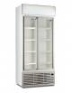 Vetrina bibite verticale con ante scorrevoli autochiudenti - refrigerazione ventilata 0° +10°C- Colore bianco - cm 88x71,2x200,1