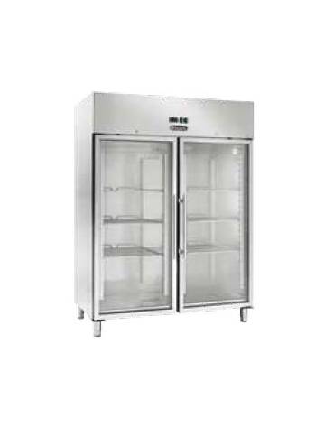Armadio refrigerato ventilato in acciaio inox -2° +8° - Lt 1333 - Classe C - Spessore isolamento 70 mm - cm 148x83x201h