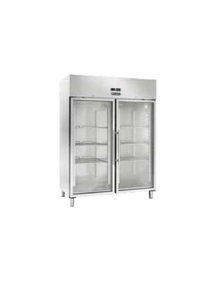 Armadio refrigerato ventilato in acciaio inox -2° +8° - Lt 1333 - Classe C - Spessore isolamento 70 mm - cm 148x83x201h