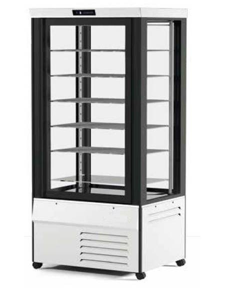 Vetrina esposizione gelateria statica LUCE A LED cm 90x62x186h