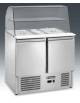 Saladette refrigerata statica GN1/1 in acciaio inox Temperatura °C +2 +8