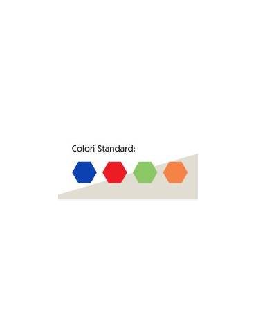 Banco monoposto con poggiapiedi - sottopiano legno multistrato CM 70X50