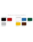 Banco monoposto monocolonna regolabile sottopiano polipropilene colorato CM 70X50