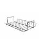 SOTTOPIANO AVVITATO IN GRIGLIA CM 47X30X11H - COLORE NERO GRAFITE RAL 9011