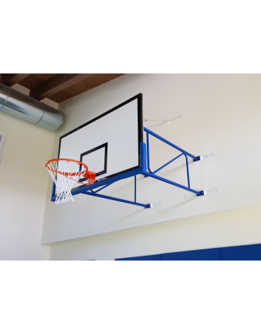 Impianto basket a parete fisso sbalzo cm.320