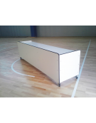 Tavolo per giudici carenato lunghezza metri 3 - Con ruote autobloccanti - cm 300x70x76h 