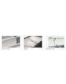 Vetrina refrigerata statica in acciaio inox e vetro - bacinelle GN1/3 -  mm 2000x395x435h