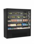Espositore murale refrigerato in acciaio verniciato e vetro - 4 ripiani  - refrigerazione ventilata - MM 1000X660X2000H