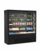 Espositore murale refrigerato con ante scorrevoli in vetro - Colore nero - refrigerazione ventilata 0° /+4°C - CM 188,5x64x198,1