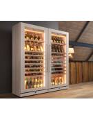 Vetrina Refrigerata per Vino - Capacità Bottiglie 0,75 Lt n° 180 Ø 75 mm - mm 1000x711x1810h