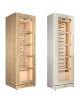 Vetrina Refrigerata ventilata +4° +18°C in legno per 68 bottiglie Vino -Esterno ed interno in vari colori-cm 65,4x46x202h