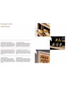 Cantina per vini 2 porte invetriate scorrevoli mm 1000x711x1810h