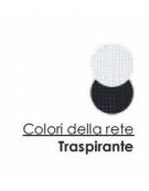 Poltrona semi-direzionale a rete - colore nero o bianco cm 55x60x92/103h