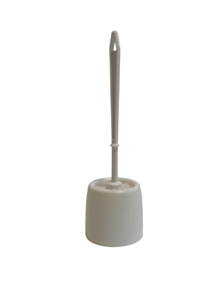 Portascopino in plastica con scopino.