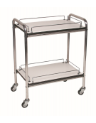 Carrello porta ferri in acciaio con ruote - cm 60x40x77h