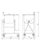 Impastatrice per carne 50 Kg. BIALBERO