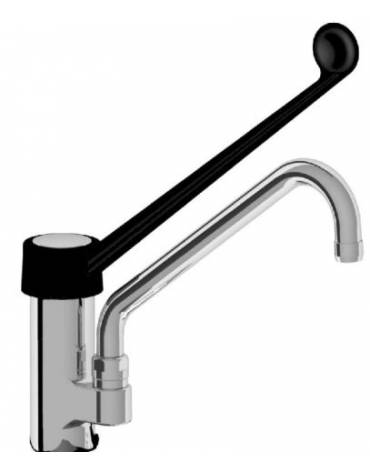 Miscelatore canna lunga, leva in plastica nera cm. 30