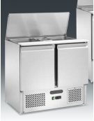Saladette refrigerata ventilata GN1/1 - 2 sportelli - Temp. -2/+8°C - cm 90x70x87h