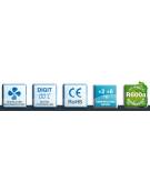 Saladette refrigerata ventilata GN1/1 - Classe A+ - 2 sportelli - Temp. -2/+8°C - cm 90x70x87h