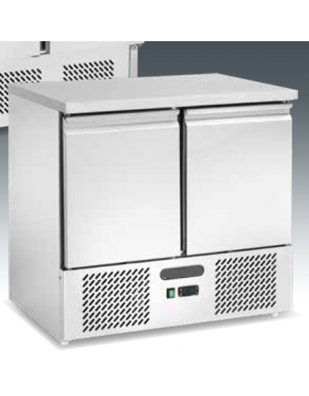 Saladette refrigerata ventilata GN1/1 - Classe A+ - 2 sportelli - Temp. -2/+8°C - cm 90x70x87h