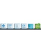 Saladette refrigerata ventilata - 6 cassetti - Temp. + 2/ +8°C - Classe A - cm 136,5x70x87,5h
