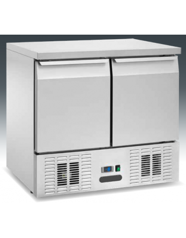 Saladette refrigerata ventilate negative - 2 sportelli - Temp. - 18/ -22°C - Classe D - cm 92,2x70x85h