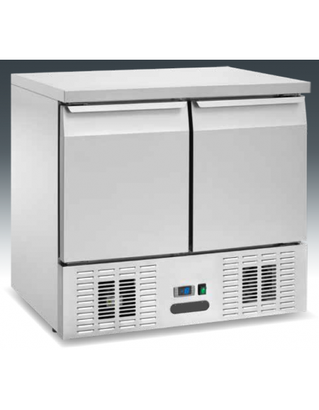 Saladette refrigerata ventilate negative - 2 sportelli - Temp. - 18/ -22°C - Classe D - cm 92,2x70x85h