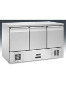 Saladette refrigerata ventilate negative - 3 sportelli - Temp. -18/ -22°C - Classe D - cm 138,6x70x85h