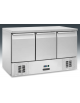 Saladette refrigerata ventilate negative - 3 sportelli - Temp. -18/ -22°C - Classe D - cm 138,6x70x85h