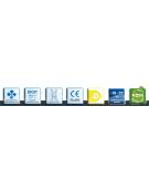 Saladette refrigerata ventilate negative - 3 sportelli - Temp. -18/ -22°C - Classe D - cm 138,6x70x85h