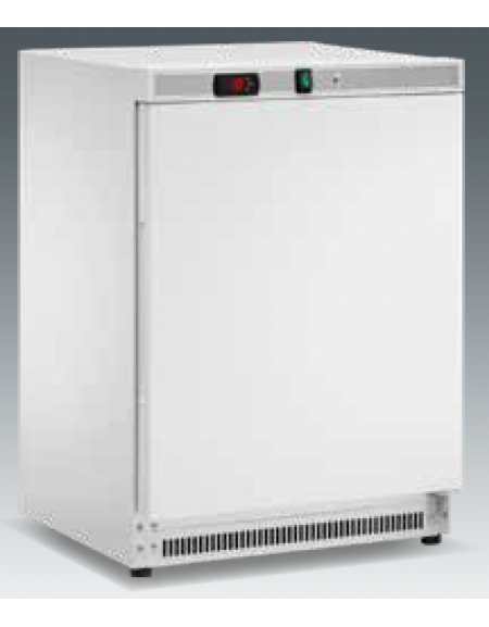 Armadio refrigerato statico, esterno in acciaio verniciato bianco - Temp. -2/+10°C  - Capacità Lt 140 - Classe A - cm 60x58,5x85