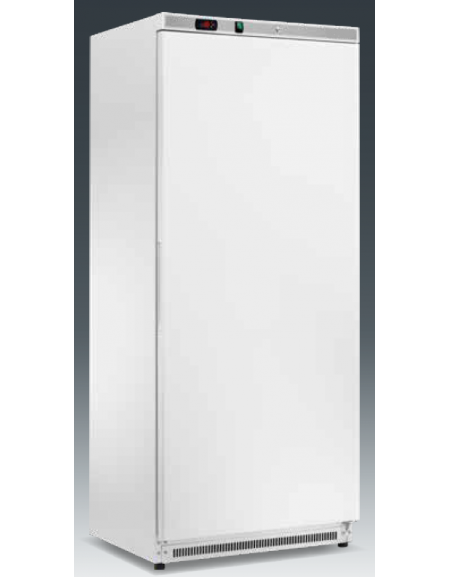 Armadio refrigerato statico, esterno acciaio verniciato bianco - Temp. -2/+10°C - Capacità Lt 580 - Classe D- cm 77,7x69,5x189h