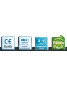 Armadio refrigerato statico, esterno acciaio verniciato bianco - Temp. -2/+10°C - Capacità Lt 580 - Classe D- cm 77,7x69,5x189h