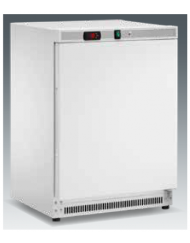 Armadio refrigerato statico, esterno acciaio verniciato bianco - Temp. minore  -18°C - Capacità Lt 140 - cm 60x58,5x85h