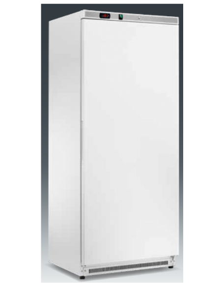 Armadio refrigerato statico, esterno acciaio verniciato bianco - Temp. -minore di 18°C - Capacità Lt 580 - cm 77,7x69,5x189h