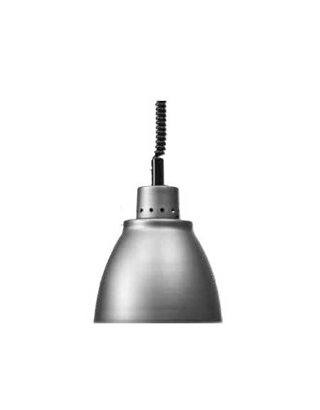 Lampada riscaldante in alluminio, potenza 250 W - diametro 225 mm con luce rossa Lampada riscaldante in alluminio, potenza 250 W - diametro 225 mm con luce rossa