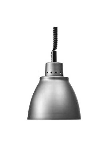 Lampada riscaldante in alluminio, potenza 250 W - diametro 225 mm con luce bianca