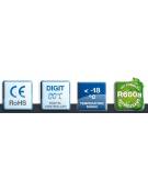 Armadio refrigerato statico, esterno in acciaio inox - Temp. minore di -18°C - Capacità Lt 360 - cm 60x58,5x185h
