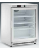 Armadio refrigerato statico 0/+10°C, porta a vetri, esterno acciaio verniciato bianco - Lt 140 - Classe  B - cm 60x58,5x85h