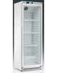 Armadio refrigerato statico 0/+10°C, porta a vetri, esterno acciaio verniciato bianco - Lt 360 - Classe B - cm 60x58,5x185h