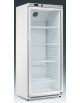 Armadio refrigerato statico 0/+10°C, porta a vetri, esterno acciaio verniciato bianco - Lt 580 - Classe B - cm 77,7x69,5x189h
