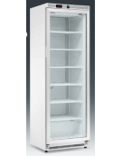 Armadio refrigerato statico minore di -18°C, porta a vetri, esterno acciaio verniciato - Lt 360 - Classe C - cm 60x58,5x185h