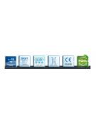 Armadio refrigerato statico minore di -18°C, porta a vetri, esterno acciaio verniciato - Lt 360 - Classe C - cm 60x58,5x185h