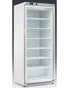 Armadio refrigerato statico minore di -18°C, porta a vetri, esterno acciaio verniciato - Lt 580 - Classe C - cm 77,7x69,5x189h