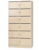 Armadio Porta registri a 12 caselle con serratura - Vano cm 41x29h - Dimensioni esterne Cm 100x45x200h -